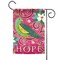 Toland Home Garden Pink and Green "HOPE" Outdoor Rectangular Mini Garden Flag 18" x 12.5"